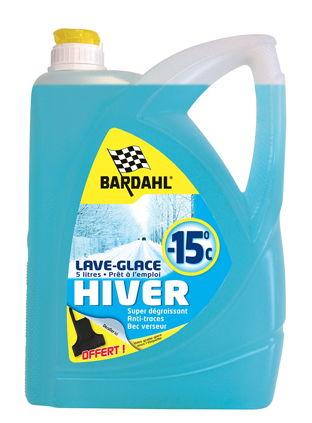 Lave glace dégivrant -15°C 5 litres